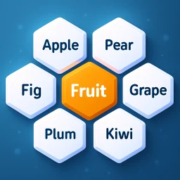 Hexa Words：連想ゲーム・単語パズル のアイコン